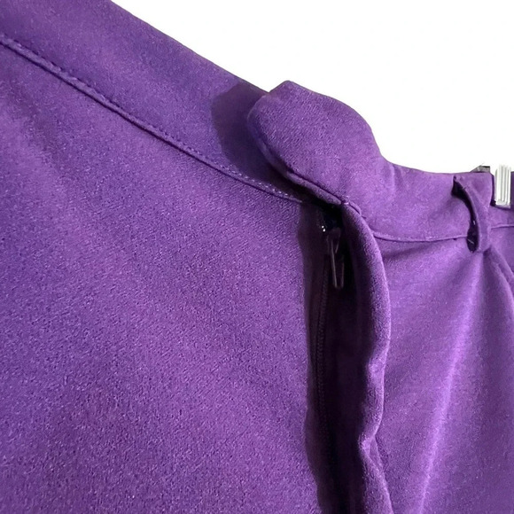 Windsor Eggplant Purple Skinny Trouser Pants Size Large Stretch Pockets Career - Picture 6 of 11